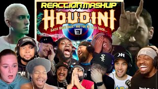 Eminem “Houdini” — Reaction Mashup [upl. by Haelhsa]