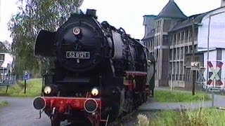 Dampfsonderfahrten bei der Siegener Kreisbahn  Sep1994 mit Dampflok 52 8121 [upl. by Lechner]