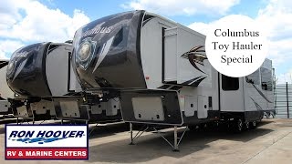 2016 Columbus 5th wheel Toy Hauler made by Palomino amp Forest River at Ron Hoover RV amp Marine [upl. by Airyt]