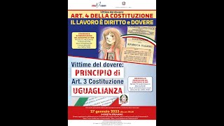 CONCORSO DI IDEE “ ART 4  IL LAVORO È DIRITTO E DOVERE” Intervento del Prof Roberto Russo [upl. by Ocana491]