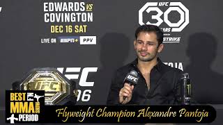 Alexandre Pantoja UFC 296 Post Fight Interview [upl. by Harrie608]