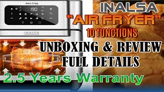 Inalsa Air Fryer  Air Fryer Inalsa Unboxing  Review  Air Fryer Tamil  air fryer review tamil [upl. by Jonas474]