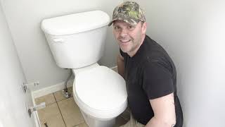 How to Replace a Toilet Water Supply Line Pipe 🚽 [upl. by Elleda]