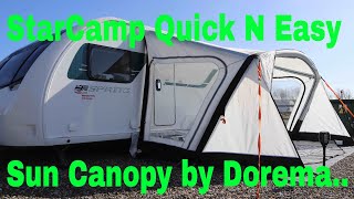 StarCamp Quick N Easy Air Sun Canopy by Dorema [upl. by Baillieu547]