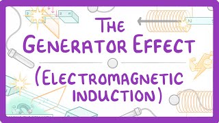 GCSE Physics  Generator Effect  Electromagnetic Induction 81 [upl. by Ail]