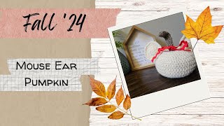 Fall 24 Mouse Ear Pumpkin [upl. by Assilla]