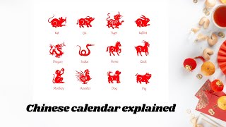 Chinese calendar explained lunar calendar yin calendar [upl. by Lama602]