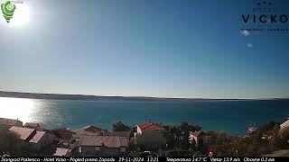 Starigrad Paklenica  Hotel Vicko  Pogled prema Zapadu  29112024  Day  TimeLapse [upl. by Ladnyc42]