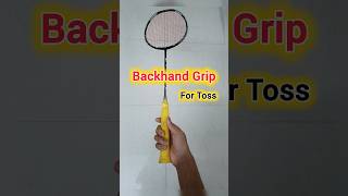 Backhand Clear Grip badminton [upl. by Yenalem]