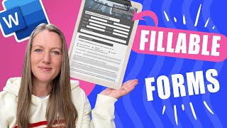Create a Fillable Form in Word  Digital Form from scratch [upl. by Statis]