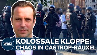 CHAOS IN CASTROPRAUXEL Massive Massenschlägerei mit Macheten und Knüppel  PolizeiGroßeinsatz [upl. by Anerol]