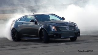 Cadillac CTSV Coupe Burnout [upl. by Aisena]