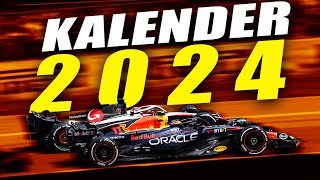 Neuer Formel 1 RekordKalender 2024 3 von 24 Grand Prix am Samstag [upl. by Ardath]