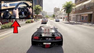 Forza Horizon 3 Lamborghini Sesto Elemento Logitech G920 Steering Wheel No HUD Gameplay [upl. by Avin]