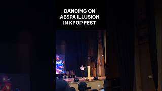 TRAINEE DANCING ON AESPA ILLUSION shorts kpop idols dance [upl. by Ahsimik]