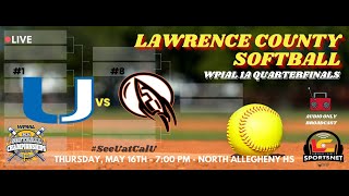 1 Union Scotties vs 8 JeffersonMorgan Rockets  WPIAL Softball  1A Quarterfinals  May 16 2024 [upl. by Acyssej]