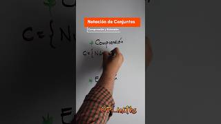 Notación de Conjuntos por Comprensión y Extención matemáticas conjuntos maths [upl. by Ganiats]