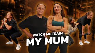 MY 54 YEAR OLD MUM TRIES STRENGTH TRAINING  THIS WAS TOUGH  KRISSY CELA [upl. by Starobin]