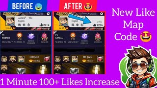 How To Increase 1 min Mein 100 Likes 🤯  Free Fire Like Map Code 🤩 freefire fflikes [upl. by Agbogla]