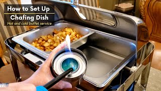 How to Set Up a Chafing Dish  Vevor Roll Top Chafer [upl. by Manuela]