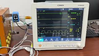 CA80 Wireless Capnograph working on COMEN patient monitor [upl. by Tacye]