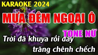 Mưa Đêm Ngoại Ô Karaoke Tone Nữ  Am  Karaoke Tuyệt Phẩm  Beat Mới [upl. by Codie356]