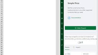 Get CoinGecko data in Excel and Google Sheets  Simple Price [upl. by Glory]