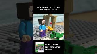 レゴマインクラフト「鍾乳洞」 ストップモーション風制作動画 lego legominecraft stopmotion [upl. by Ashraf]