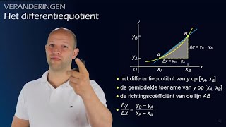 Wat is het differentiequotiënt  Veranderingen havovwo ABC  WiskundeAcademie [upl. by Sawtelle]