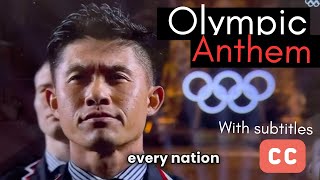 Olympics 2024 Olympic Anthem  Hymn English Subtitles  Paris Opening Ceremony audio [upl. by Nyleahs]