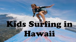 Endless Summer of Family SURFING in MAUI HAWAII during COVID19 Quarantine Lockdown  Surf with Kids [upl. by Anuahs]