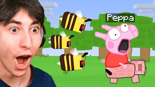 Minecraft vs PEPPA PIG ANIMATION [upl. by Onibag]