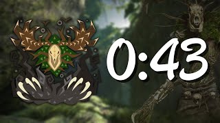 4P Gunlance VS Ancient Leshen in 43 Seconds [upl. by Rexfourd849]