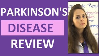 Parkinsons Disease Symptoms Treatment Nursing Care Pathophysiology NCLEX Review [upl. by Ahsinna722]