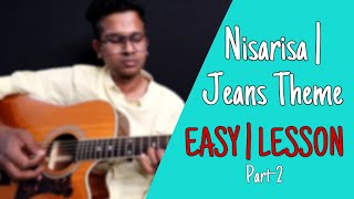 Nisarisa Jeans Theme LESSON  Part2  Easy Guitar  Ar Rahman  Isaac Thayil  Tamil Guitar Lessons [upl. by Ahseele]