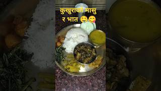 Nepali khana🔥😮 shorts masulover dalbhat khana nepalisong nepalifood PrateemaKitchen [upl. by Nananne]