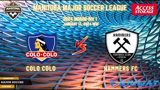 January 14th WSF Div 1 Colo Colo vs Hammers FC [upl. by Kcirdde]