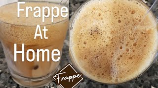 ICED FRAPPE COFFEE AT HOME [upl. by Adnar588]