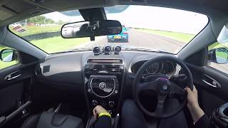 RX8 R3 track day chasing Subaru vs S2000 [upl. by Yelnek]