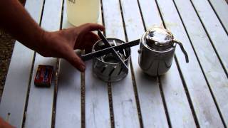 Esbit Coffee Pot In Action [upl. by Ramled]