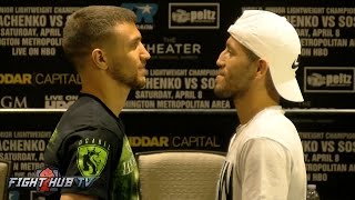 Vasyl Lomachenko vs Jason Sosa Final Press Conference Face Off Video [upl. by Maiga]