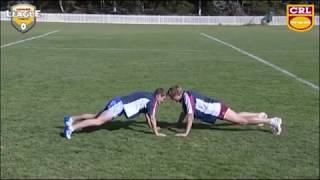 Rugby League warm ups for contact  WRESTLING DRILLS [upl. by Renault]