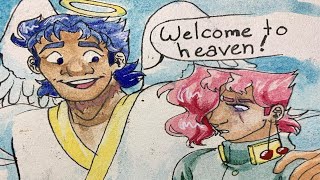 Kakyoin Meets Jonathan in Heaven Spoilers JoJo Comic Dub [upl. by Estis]