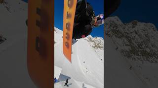 SNOWBOARDER amp DRONE CRASH 💥 snowboarding [upl. by Thay979]