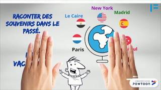 Cours de français A1 et   raconter des souvenirs de vacances [upl. by Ahsaf626]