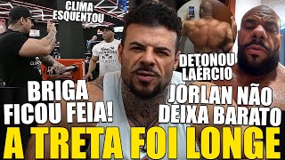 TRETA DO JORLAN COM LAERCIO SAI DO CONTROLE E BRIGA PESADA ACABA ACONTECENDO NAS REDES SOCIAIS [upl. by Wolram]