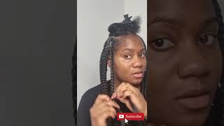 DIY Large knotless braids  the end result is shocking 😲 [upl. by Eillac]