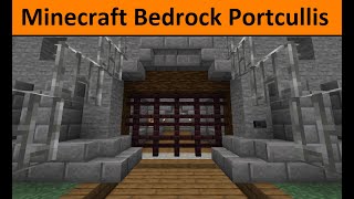 Minecraft  Portcullis Redstone Tutorial Bedrock Edition [upl. by Ashlen]