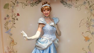 A Disney Royal Encounter with Cinderella in NEW Dress at Disneyland Hotel  Disneyland Paris 2024 [upl. by Kirsteni]