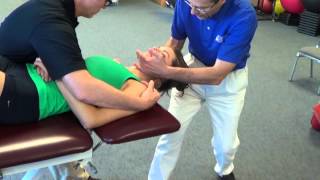 Neck Traction with Rotation  Physical Therapy  IAOMUS [upl. by Emelita]